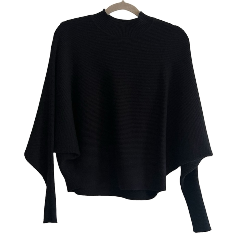 Zara Knit Black Ribbed Sweater